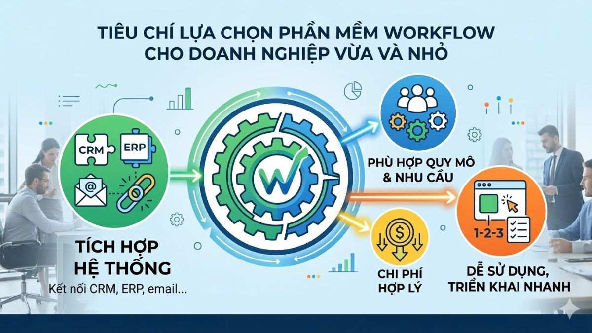 Tiêu chí lựa chọn phần mềm cho doanh nghiệp nhỏ và vừa