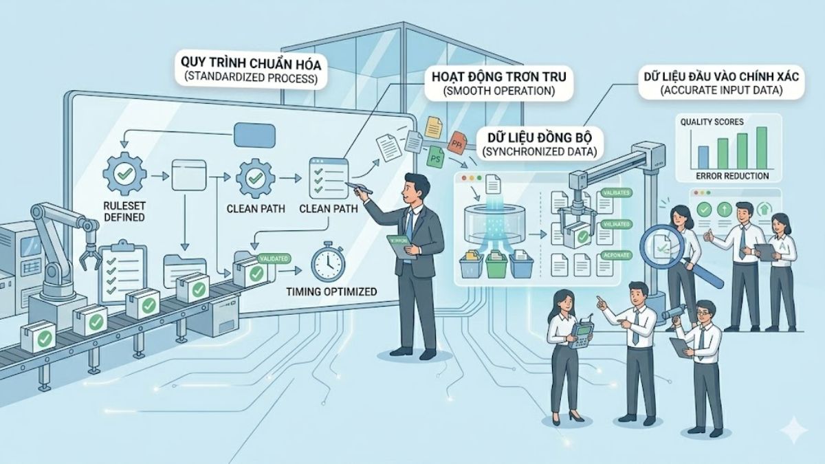 Chuẩn hóa quy trình và dữ liệu