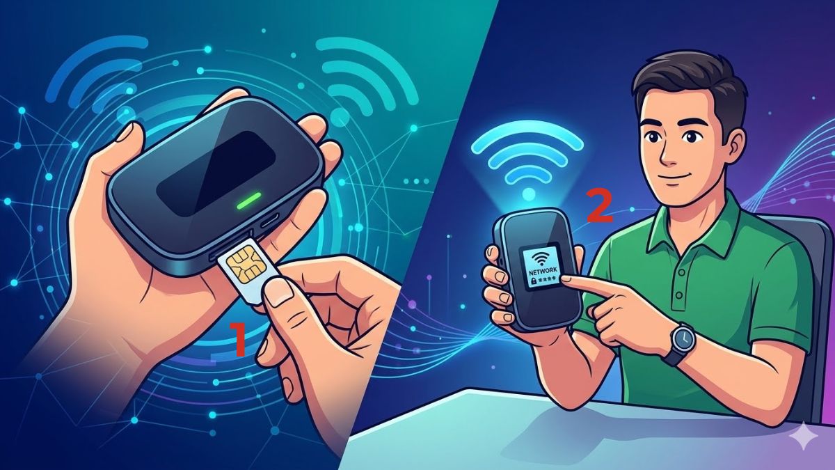 Sử dụng bộ phát WiFi di động