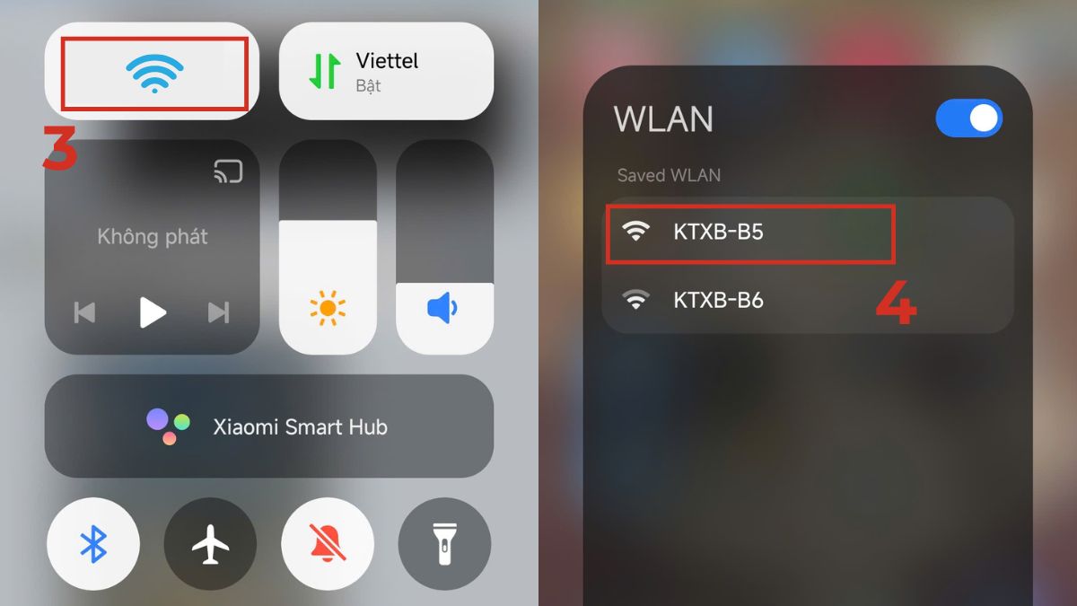 Bật WiFi trên Xiaomi Pad 5 