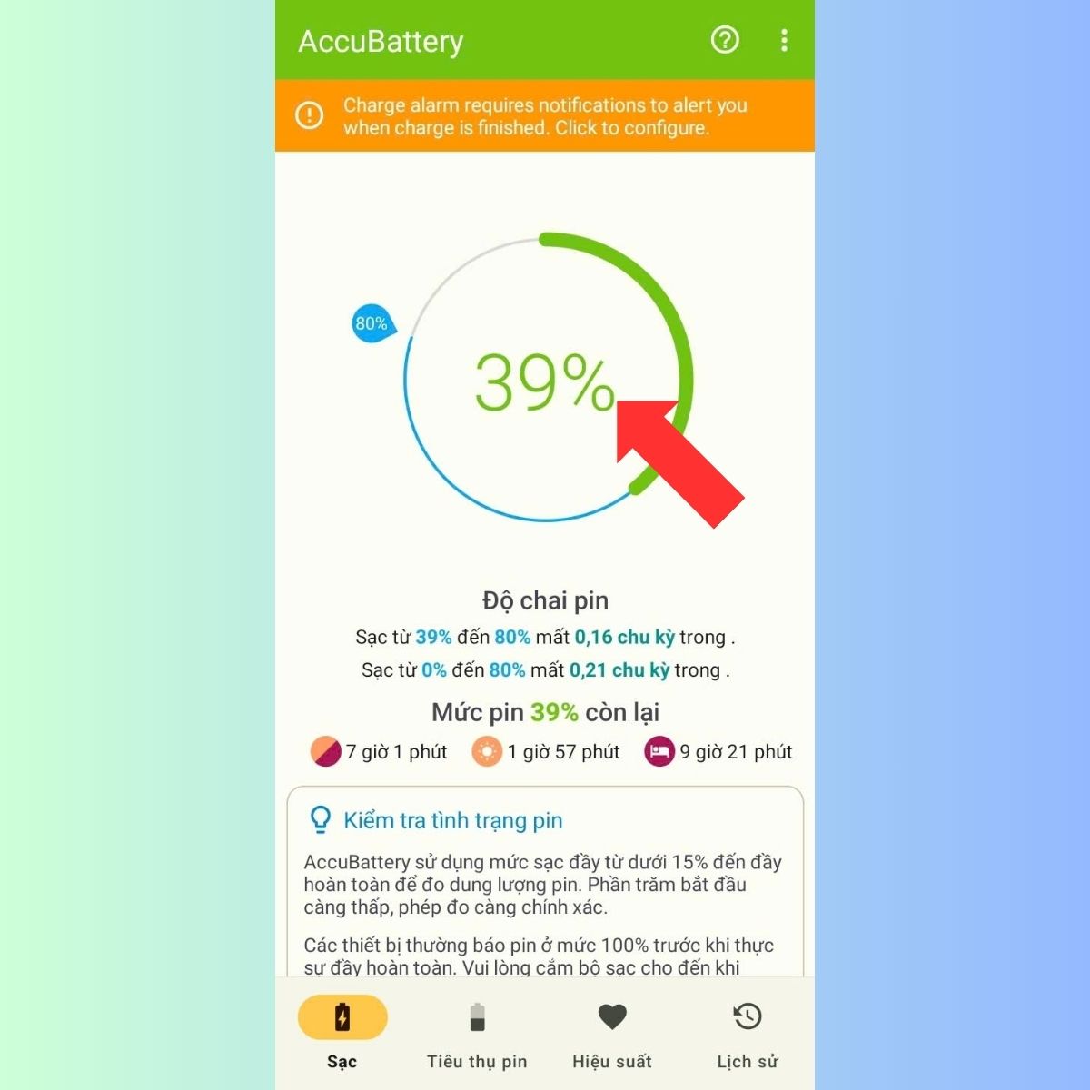 Theo dõi tình trạng pin điện thoại Samsung bằng phần mềm bên thứ 3