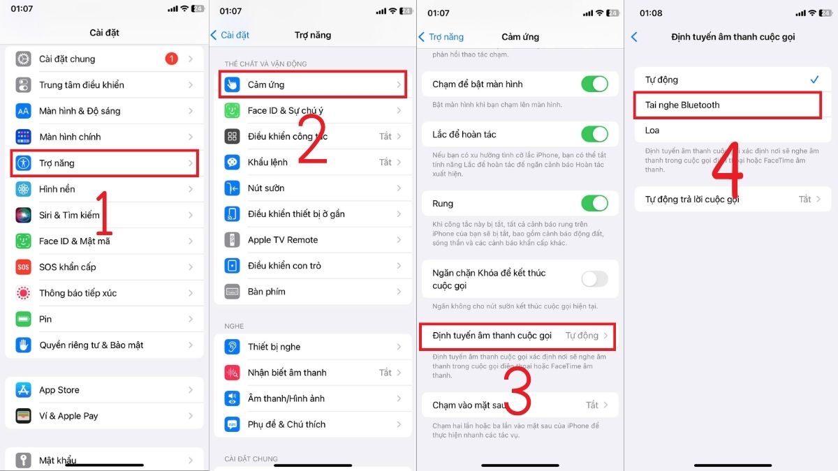 Cài đặt cuộc gọi