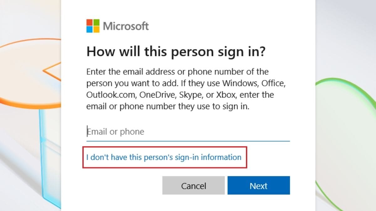 Cách tạo user trong Win 10 trong Windows Settings bước 4 (Hình minh họa)