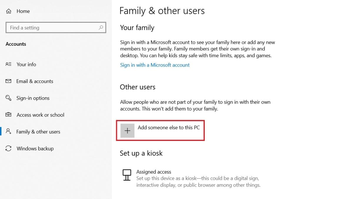Cách tạo user trong Win 10 bằng User Account bước 4 (Hình minh họa)