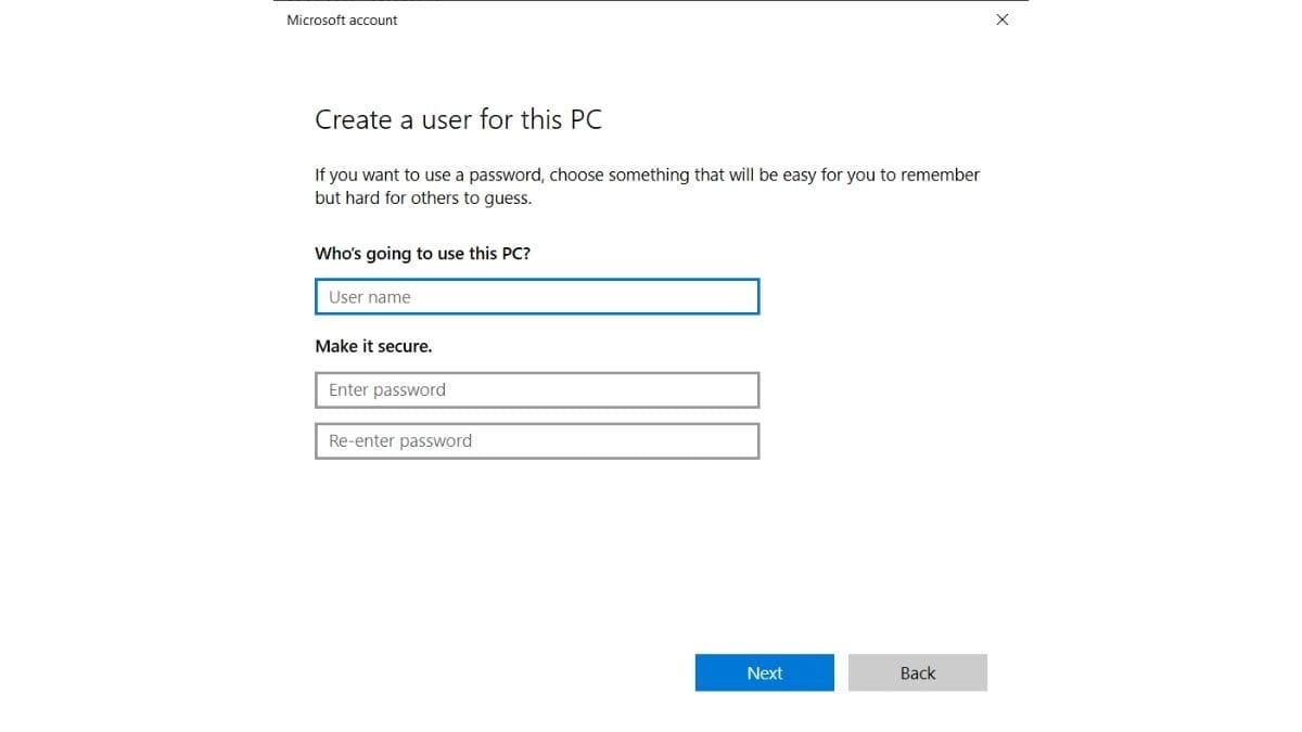 Cách tạo user trong Win 10 bằng User Account bước 7 (Hình minh họa)