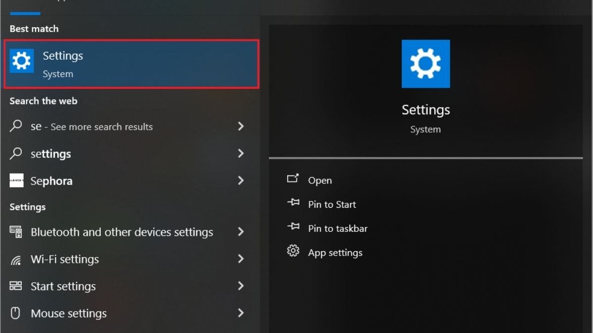Cách tạo user trong Win 10 trong Windows Settings bước 1 (Hình minh họa)