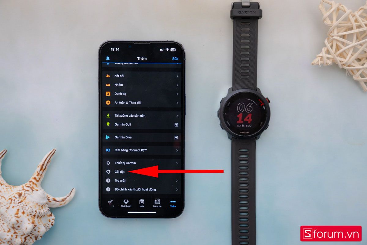 Cách cài đặt đồng hồ garmin kết nối và thao tác sử dụng-27