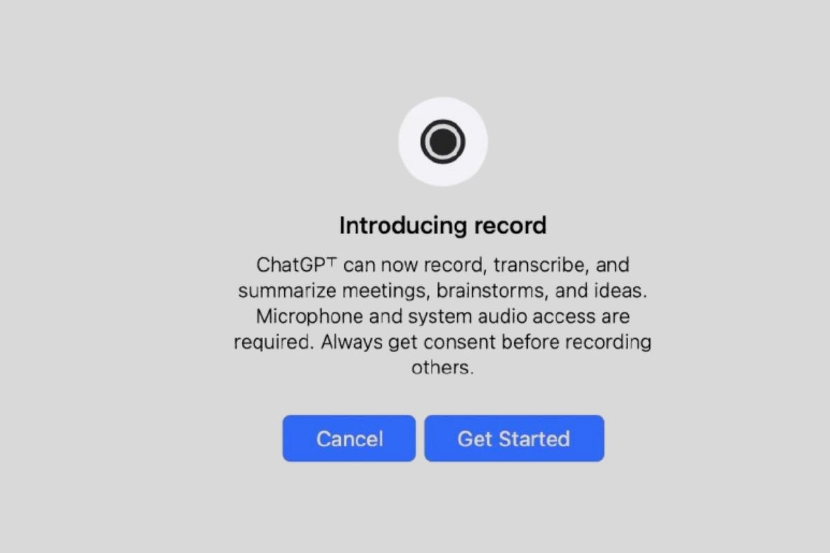 Hướng dẫn sử dụng tính năng ChatGPT Record trên MacOS -1
