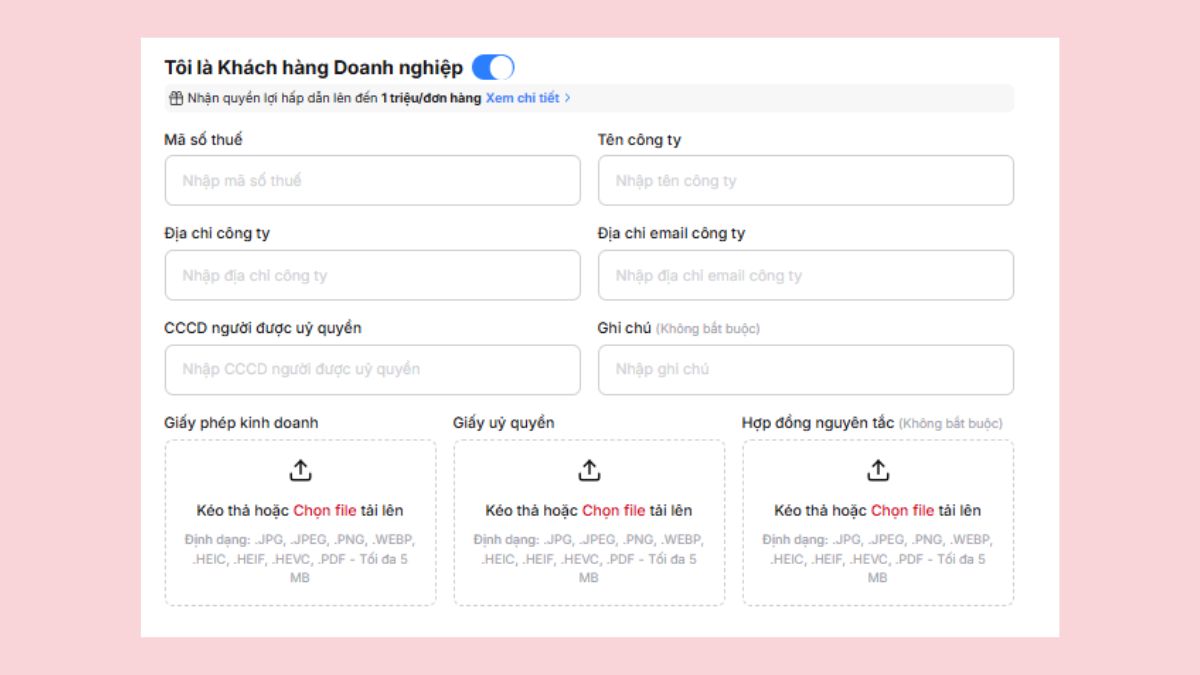 Hướng dẫn đăng ký thành viên S-Business cho khách hàng doanh nghiệp và nhận báo giá-5