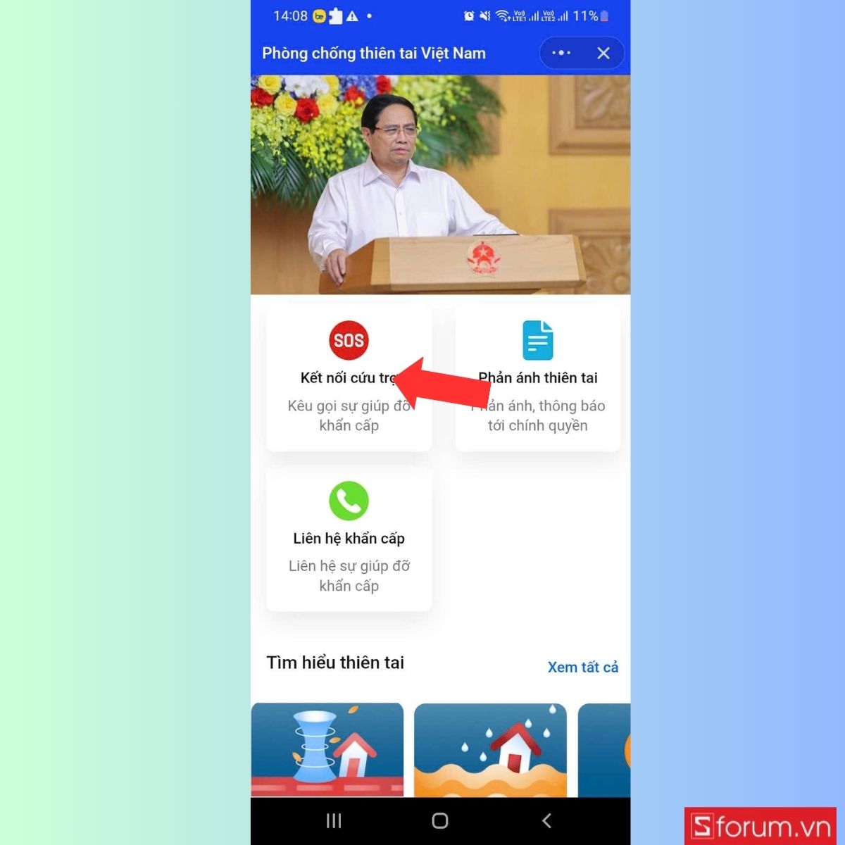 Hướng dẫn cách gửi yêu cầu cứu trợ vùng lũ, vùng sạt lở khẩn cấp-10