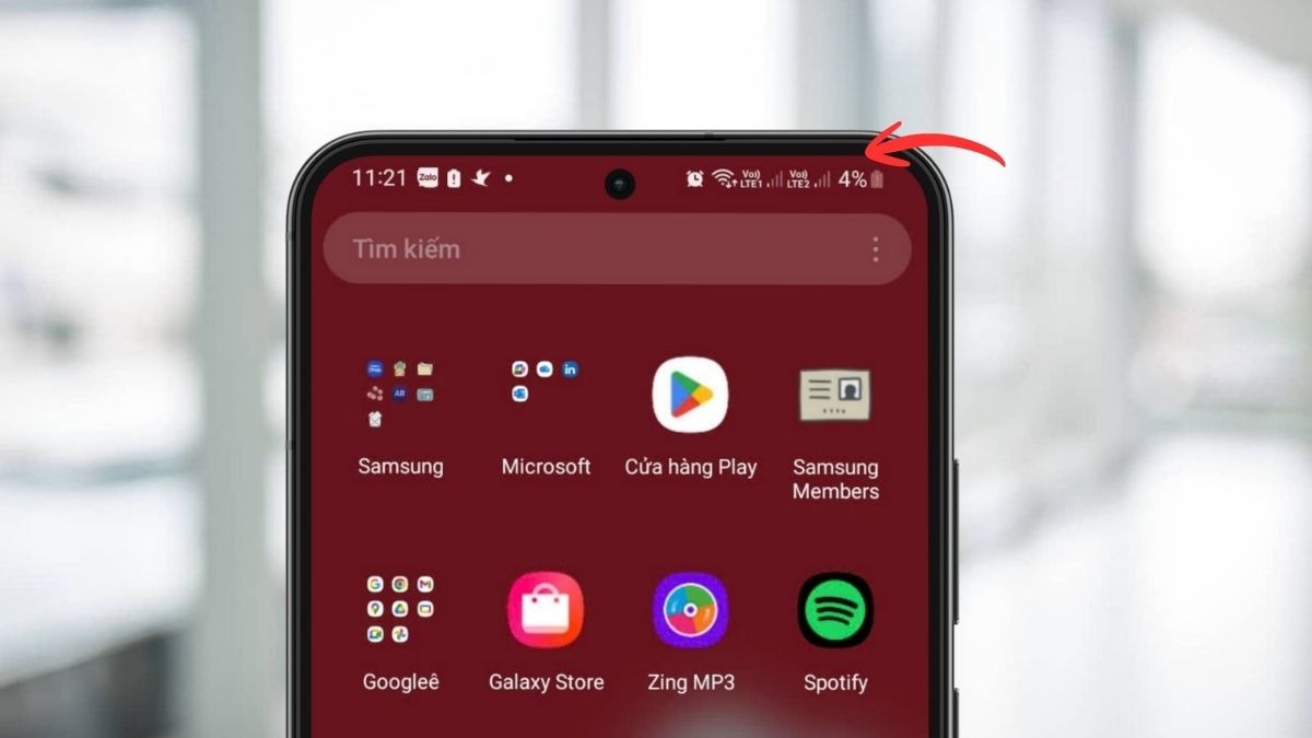 Cách hiển thị phần trăm pin trên Samsung nhanh chóng