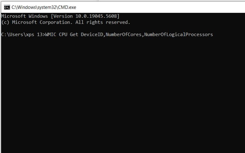 Kiểm tra bằng Command Prompt - bước 3