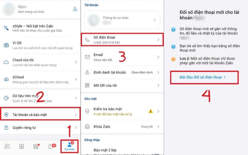 Cách lấy lại mật khẩu Zalo bằng số điện thoại khác