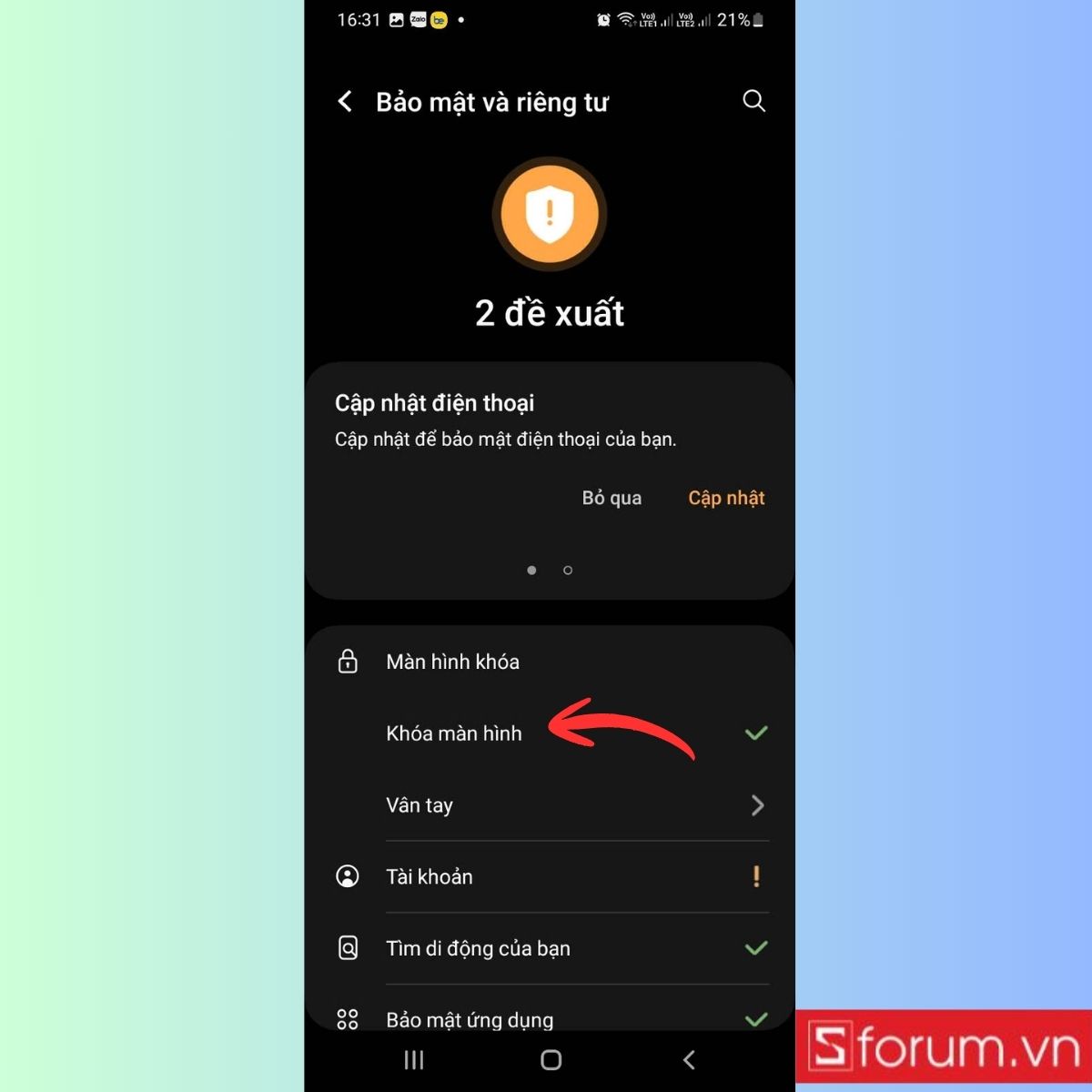 Mã pin điện thoại Samsung? Cách nhập và lấy lại mã khi quên-23