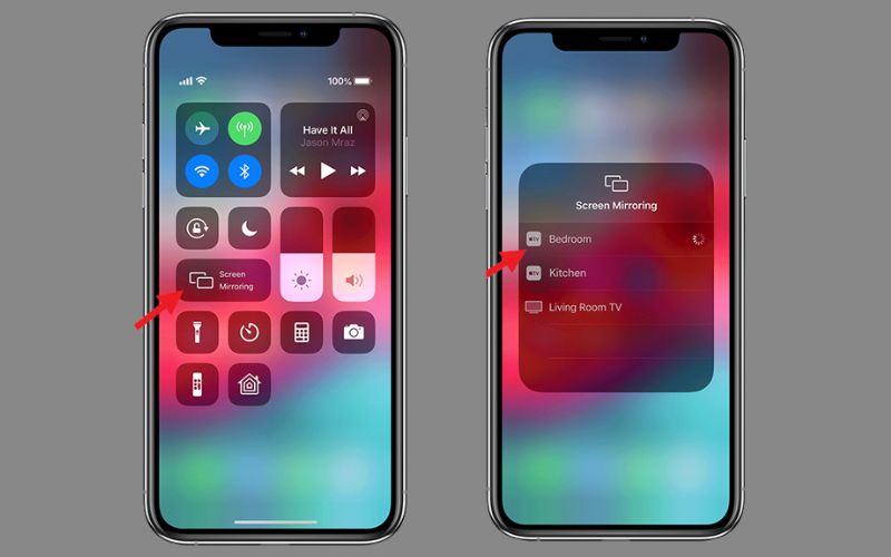 Cách bật phản chiếu màn hình iPhone lên TV