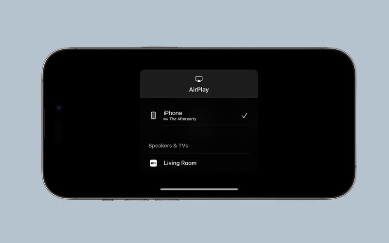 Cách bật phản chiếu video trên iPhone lên TV bước 3