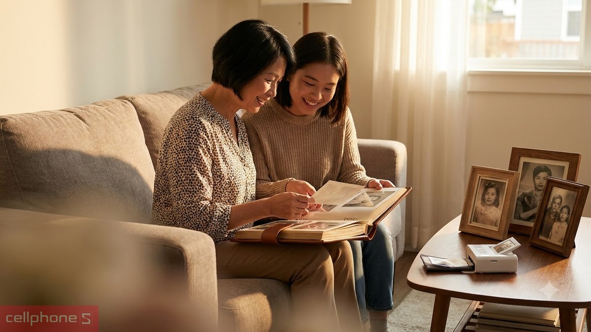 Quà 20/10 cho mẹ là album ảnh gia đình lưu lại kỷ niệm từ ảnh cưới của bố mẹ đến ảnh các con lúc nhỏ
