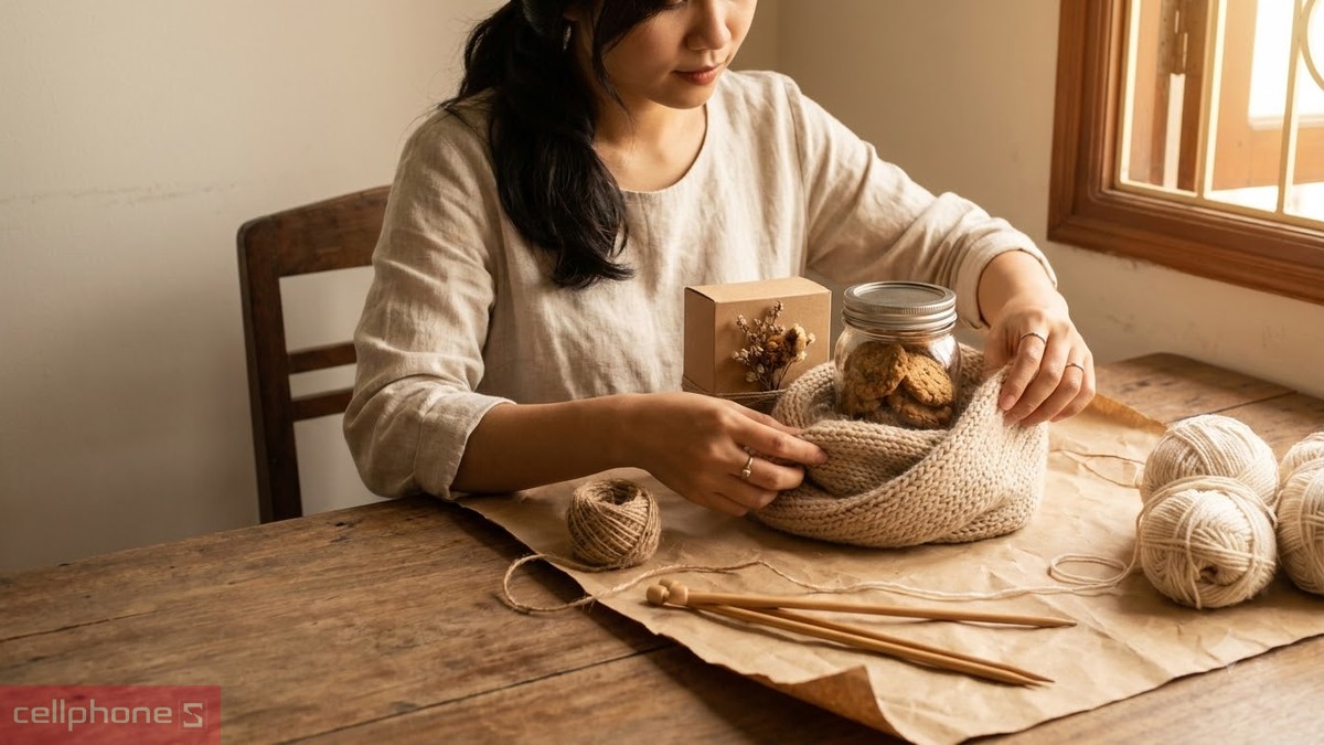 Quà 20/10 cho mẹ là món quà handmade do chính tay con làm, cho thấy thời gian và công sức con chuẩn bị