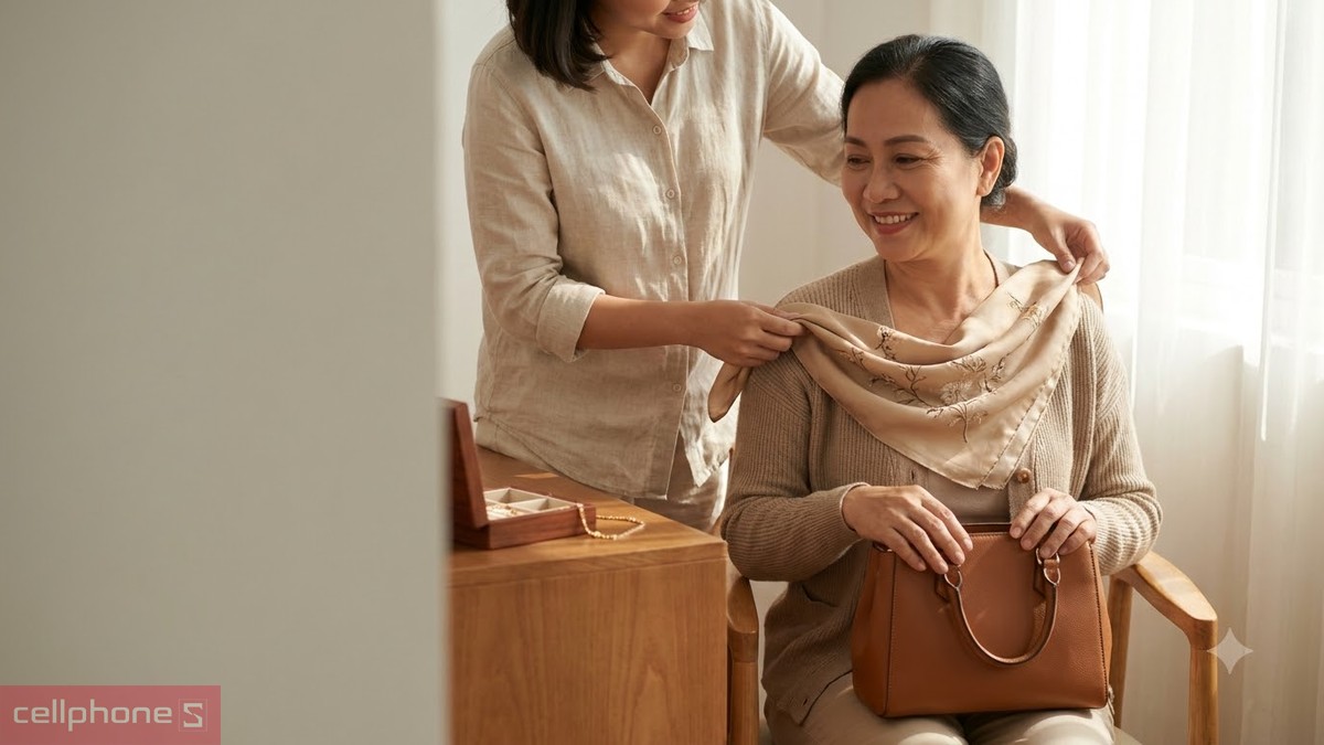 Quà 20/10 cho mẹ là túi xách kích thước vừa phải, màu trung tính để mẹ dùng khi đi chợ, đi làm hay dự tiệc