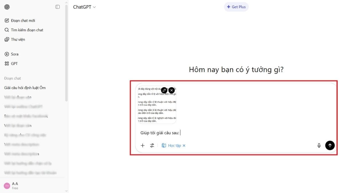 Người học có thể nhập trực tiếp các câu hỏi