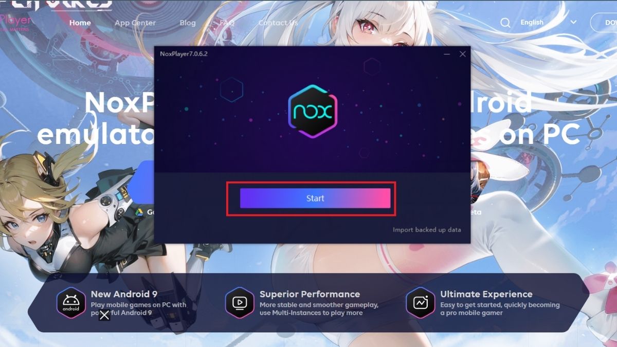 Cài đặt NoxPlayer trên máy tính