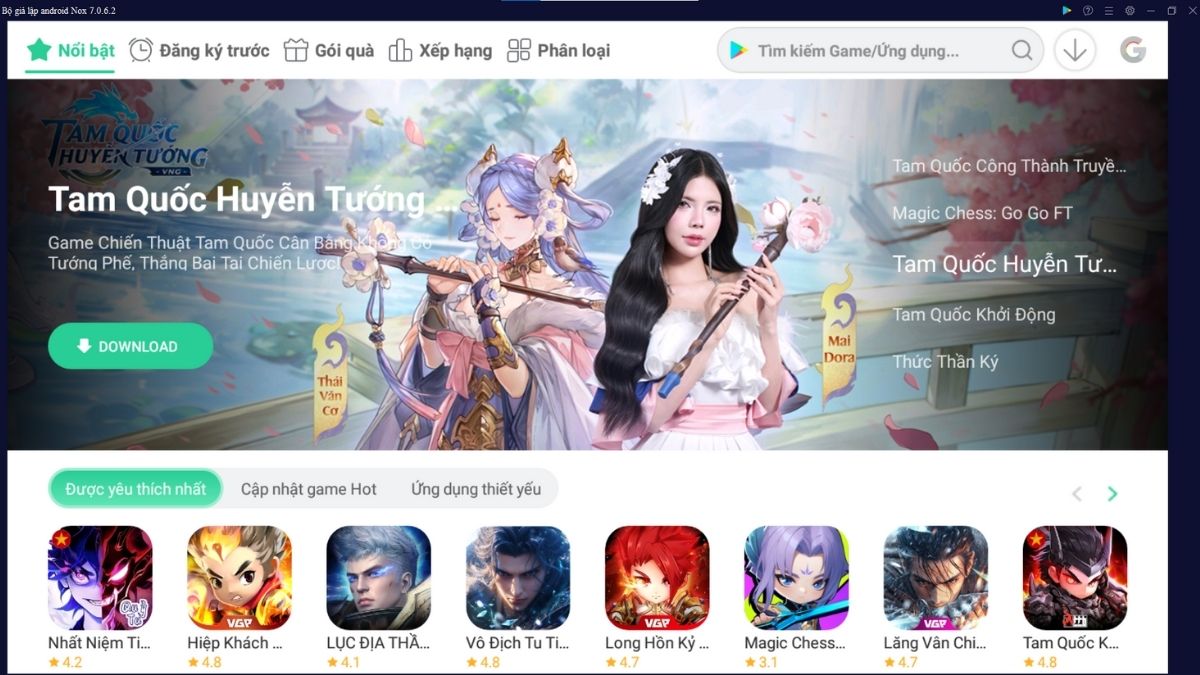 Tải ứng dụng qua CH Play