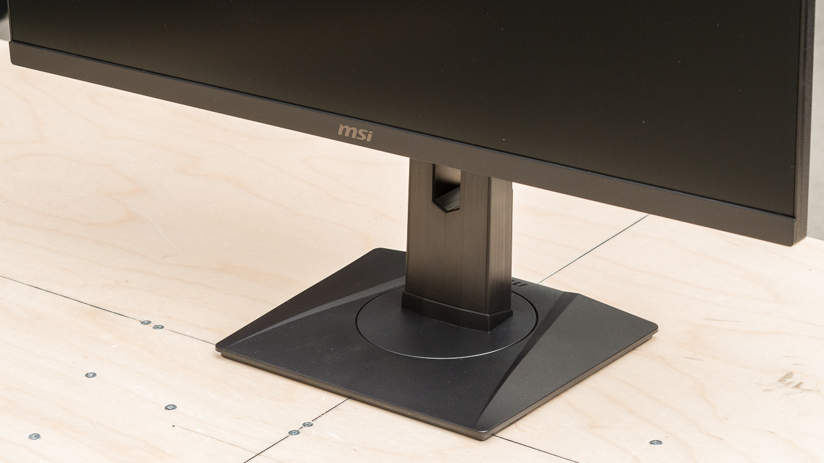 Cạnh dưới và chân đế của màn hình