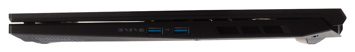 Cạnh sườn bên phải của Acer Nitro V 17 AI