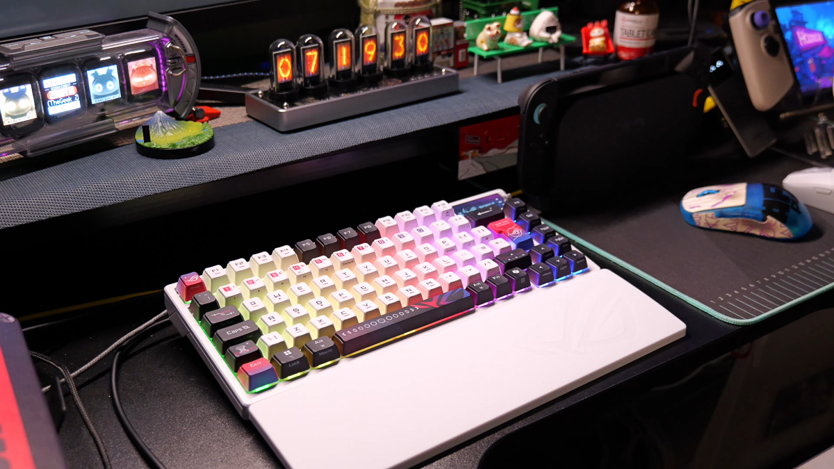 ASUS ROG Azoth X chỉ có polling rate dừng ở mức cơ bản là 1,000Hz