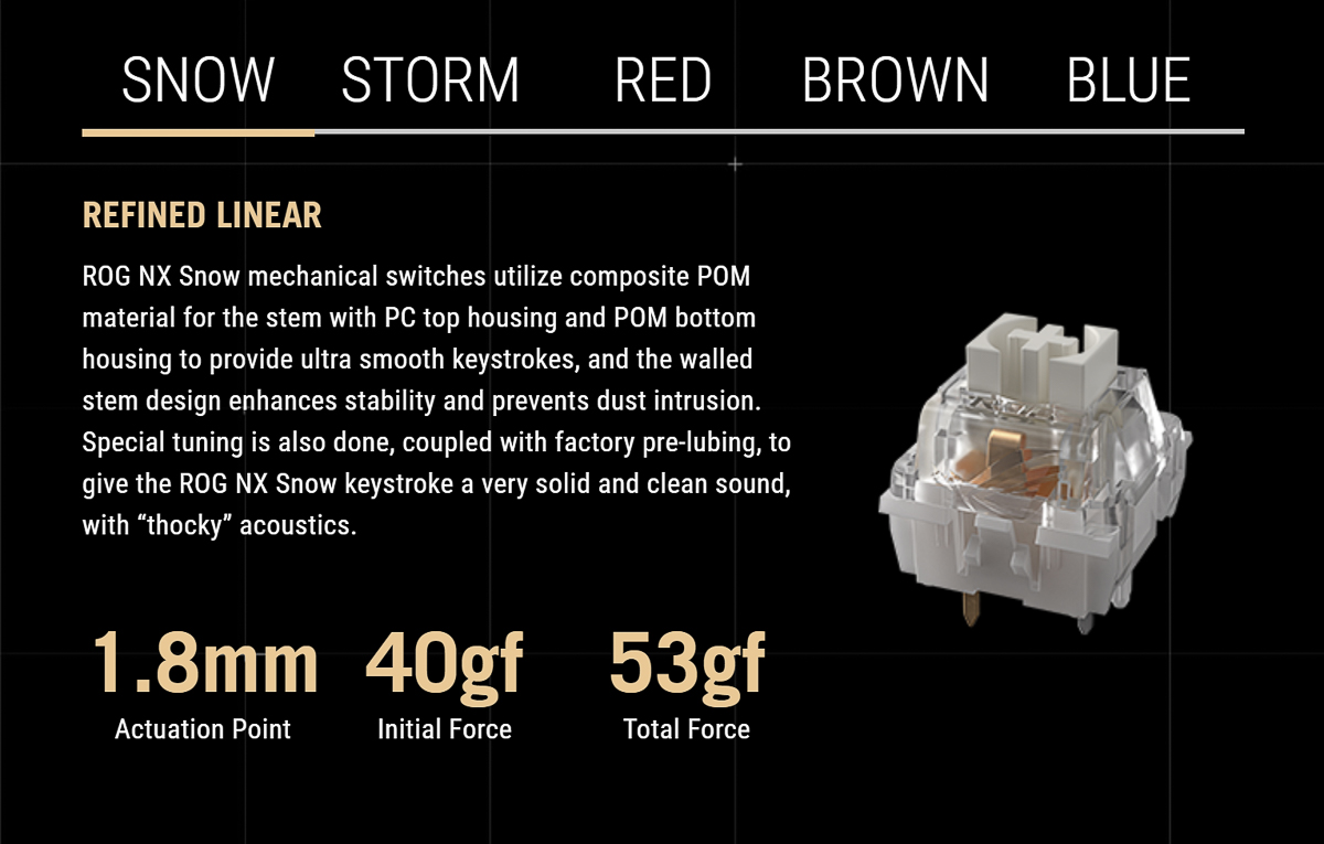 Switch ROG NX Snow bản gốc