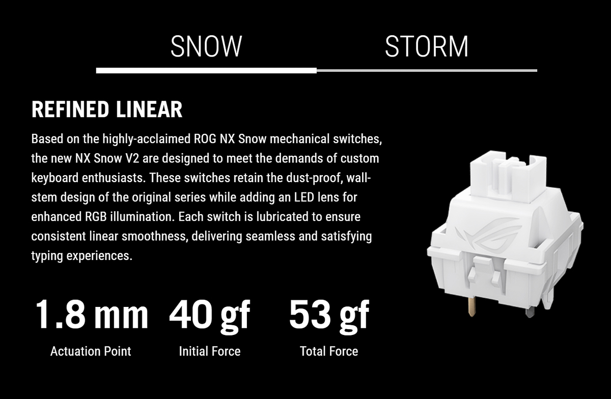 Switch ROG NX Snow bản V2