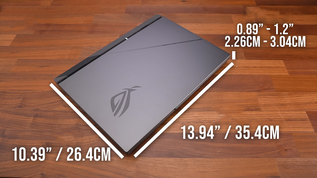 ASUS ROG Strix G16 G614 2025 đạt trọng lượng lý tưởng là 2.5kg