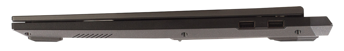 Hai cổng kết nối sườn phải của máy