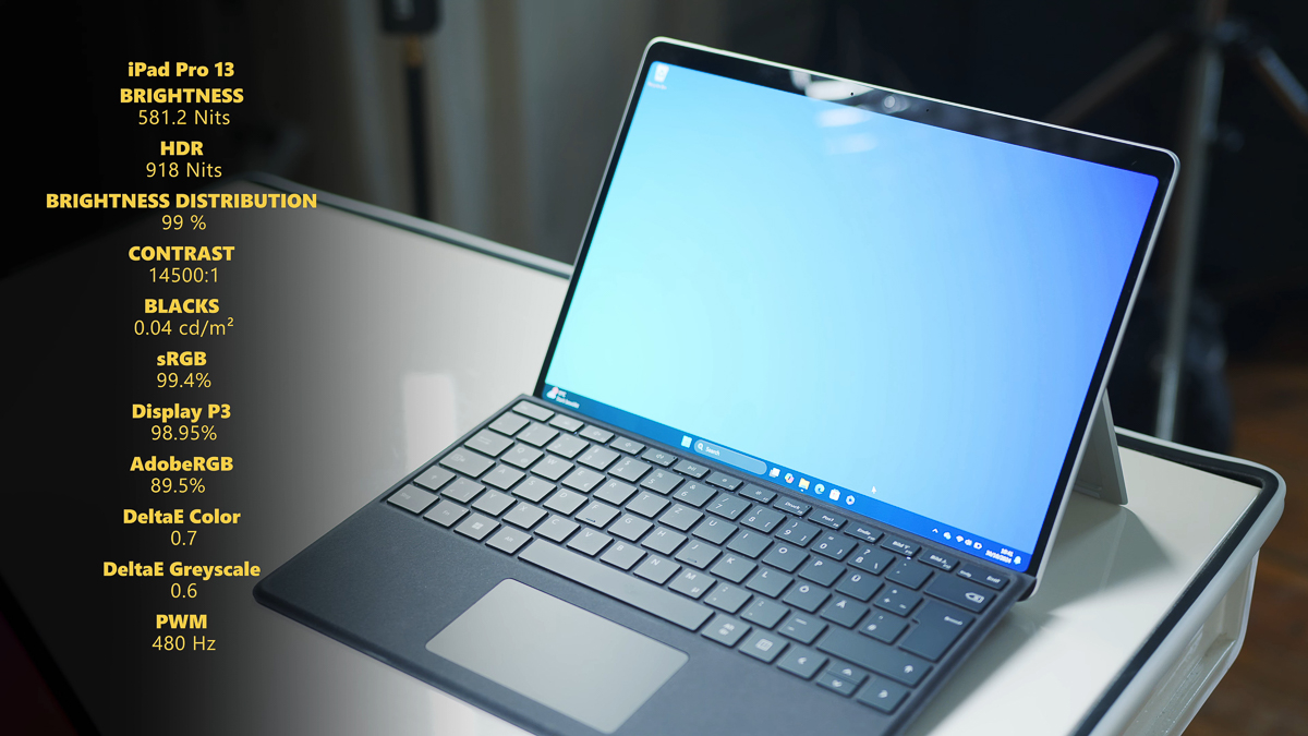 Thông số màn hình nhỉnh hơn iPad của Surface Pro 2024