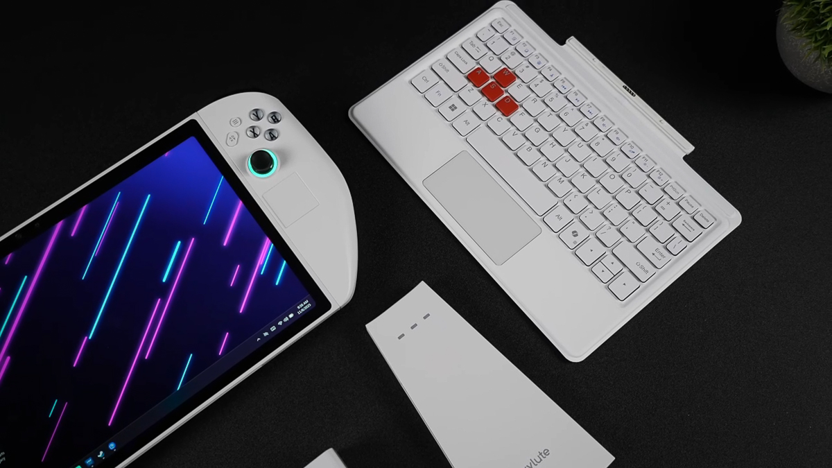 Bàn phím rời có touchpad đi kèm với máy