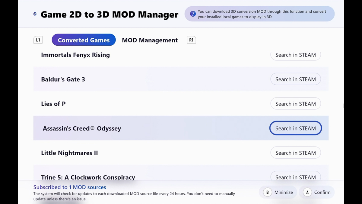 Các tựa game hỗ trợ chế độ hình ảnh 3D chưa tải về máy