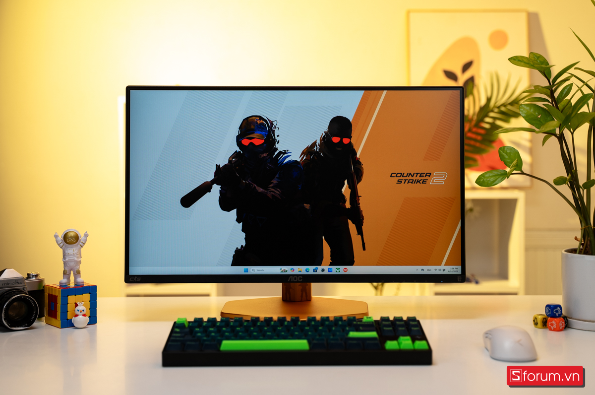Trên tay AOC CS25G - Màn hình gaming 24 inch mới nhất của AOC