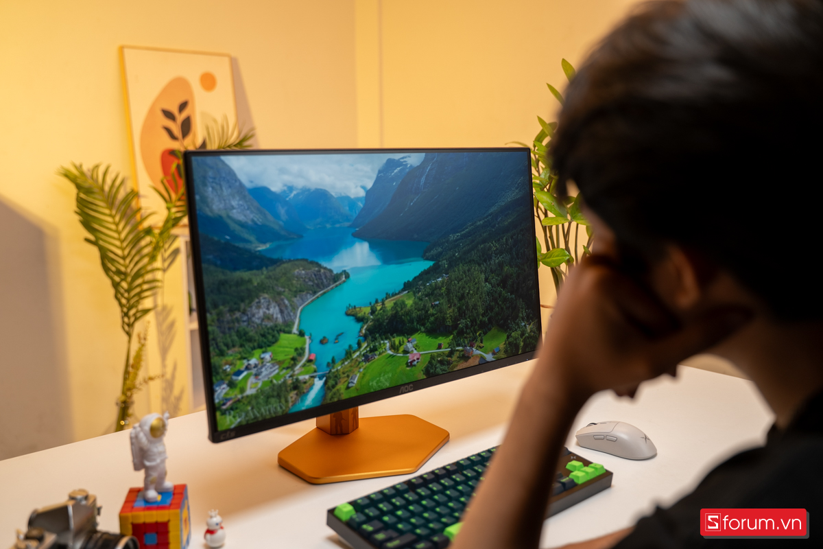 Các chỉ số gam màu của màn hình gaming AOC CS25G cũng vô cùng ấn tượng