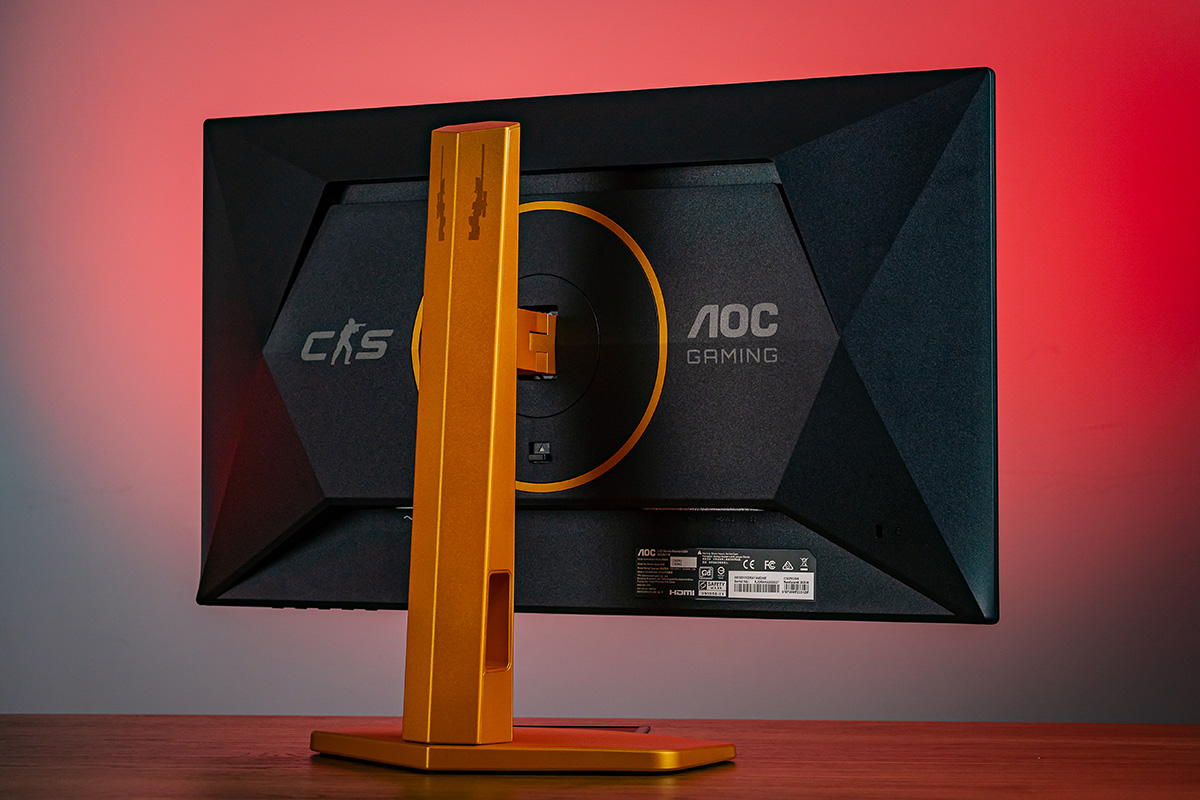 Thanh trụ màn hình AOC CS25G rất cứng cáp và chắc chắn