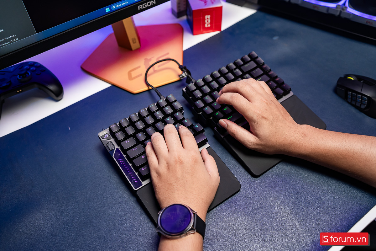 Trải nghiệm kê tay trong quá trình chiến game, gõ phím mình cũng cảm thấy rất thoải mái