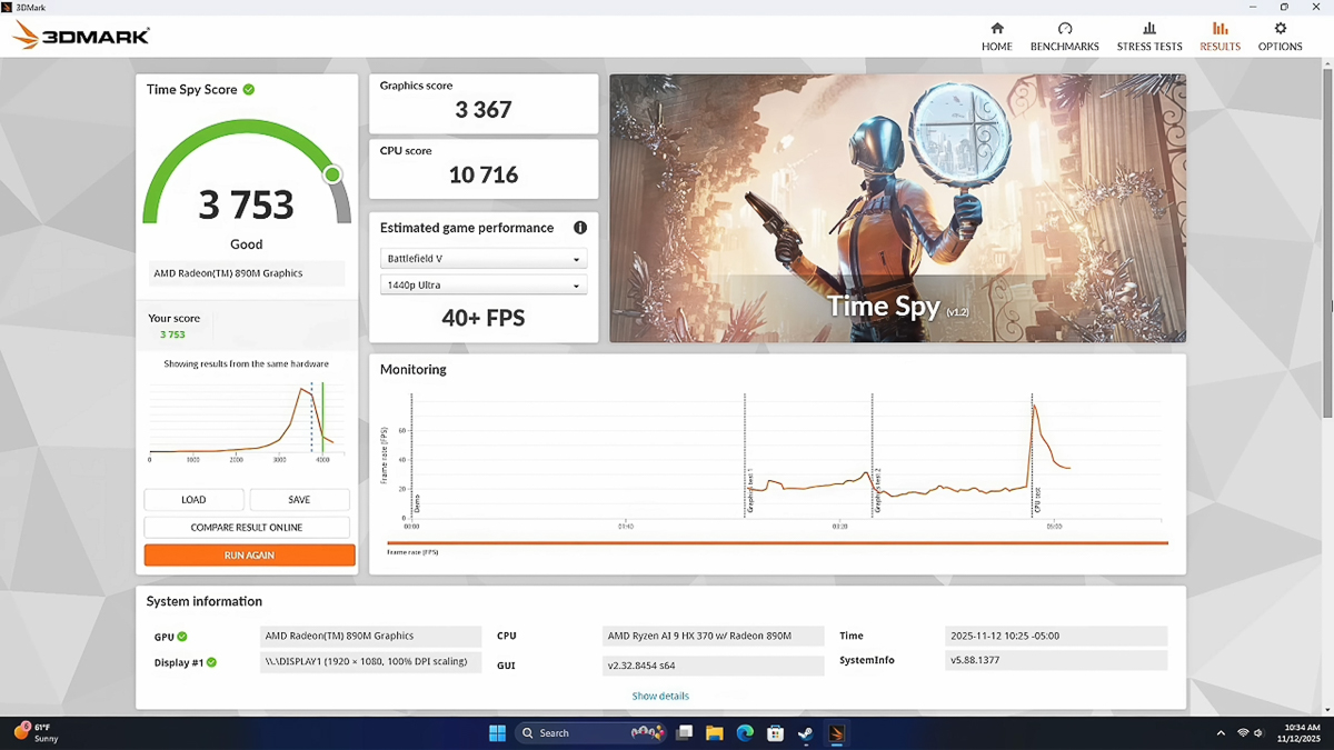 Chấm điểm hiệu suất đồ họa với 3DMark Time Spy