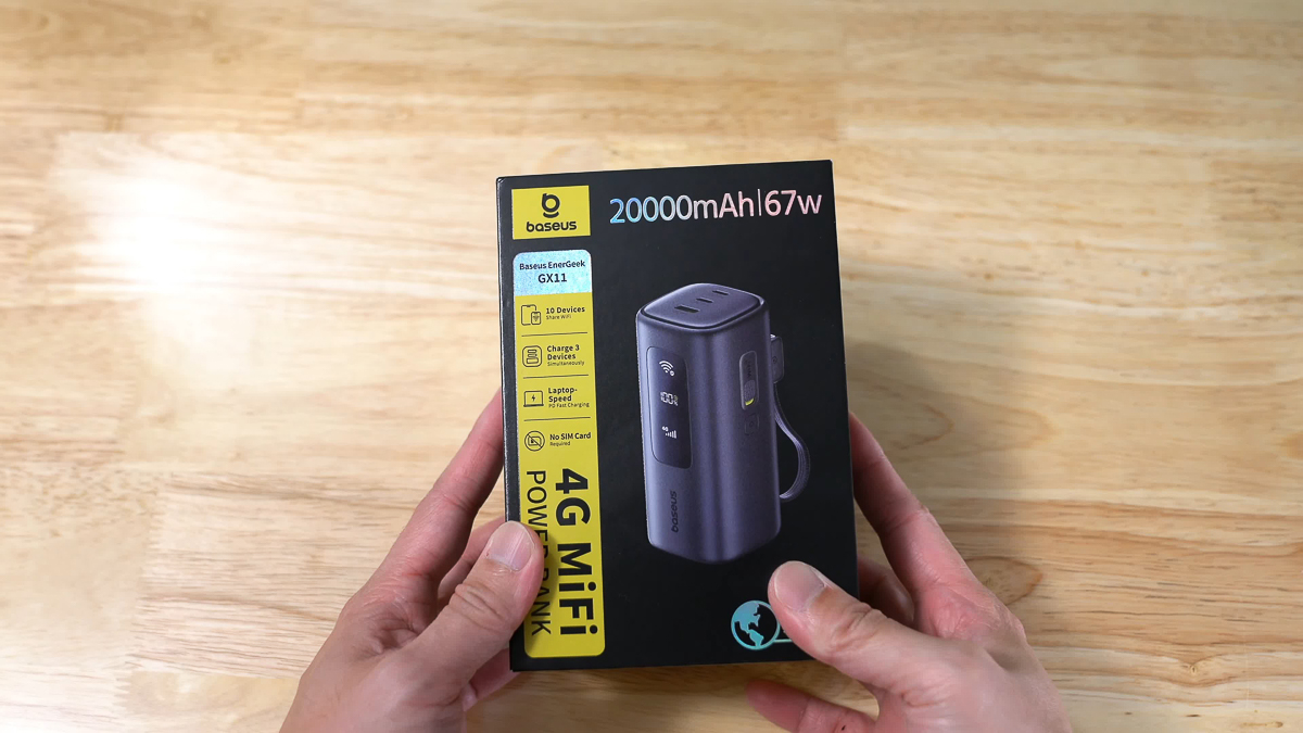 Phần vỏ hộp của Baseus EnerGeek GX11 được thiết kế khá đẹp mắt