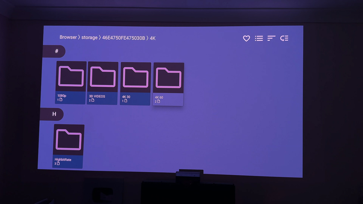 Giao diện thư mục file sau khi cắm USB