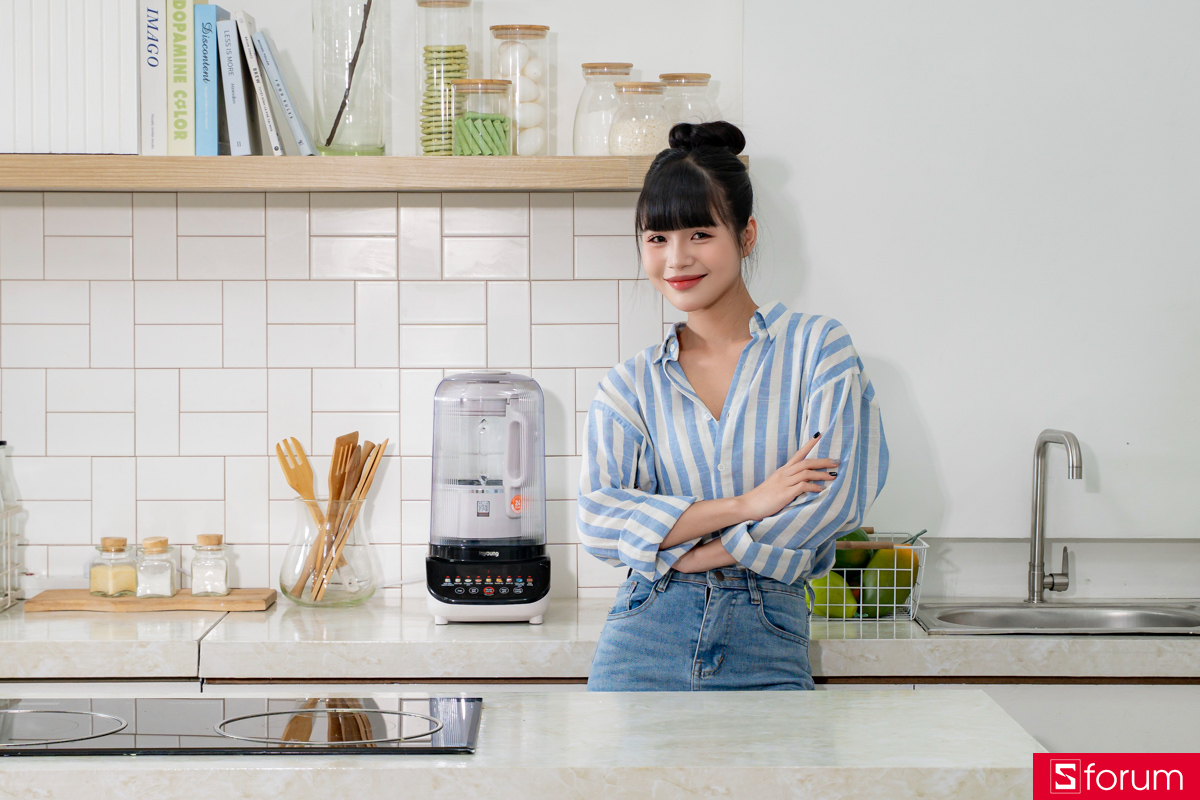 Trên tay máy nấu sữa hạt đa năng Joyoung JHSB-602 Pro