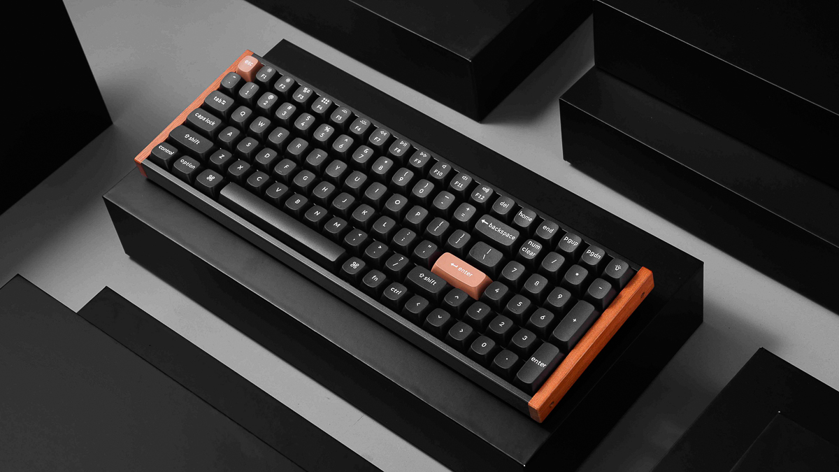 Keychron K4 HE thiết kế rất gọn gàng với các nút phím san sát nhau