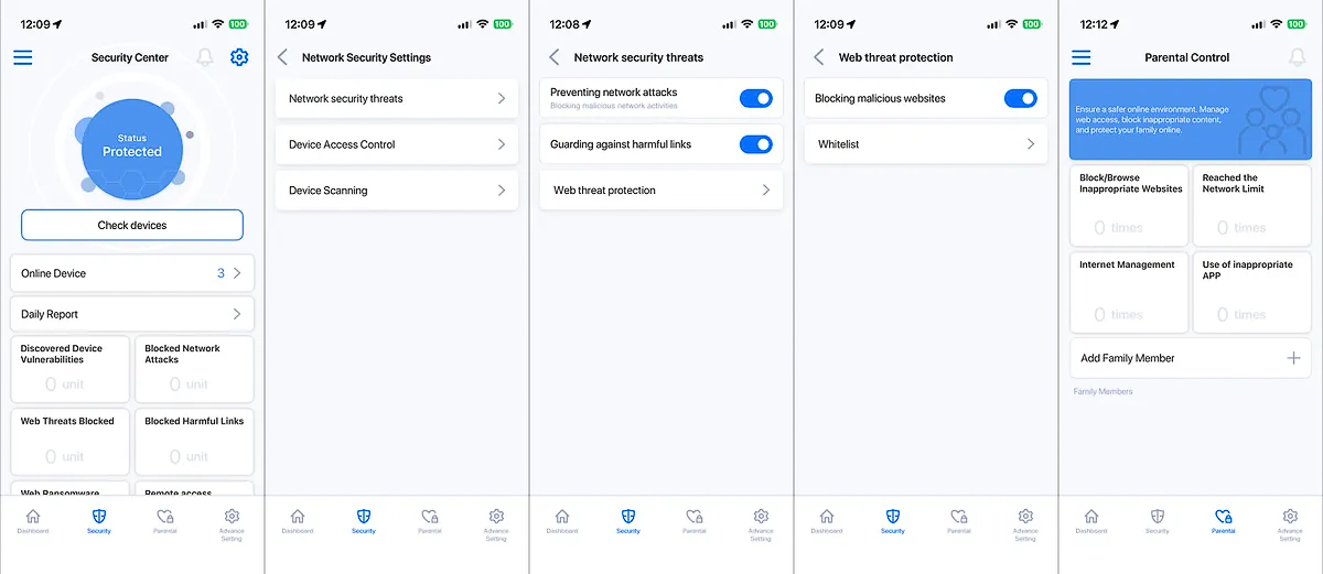 Giao diện thiết lập và các danh mục cài đặt phần mềm MSI Router 2.0
