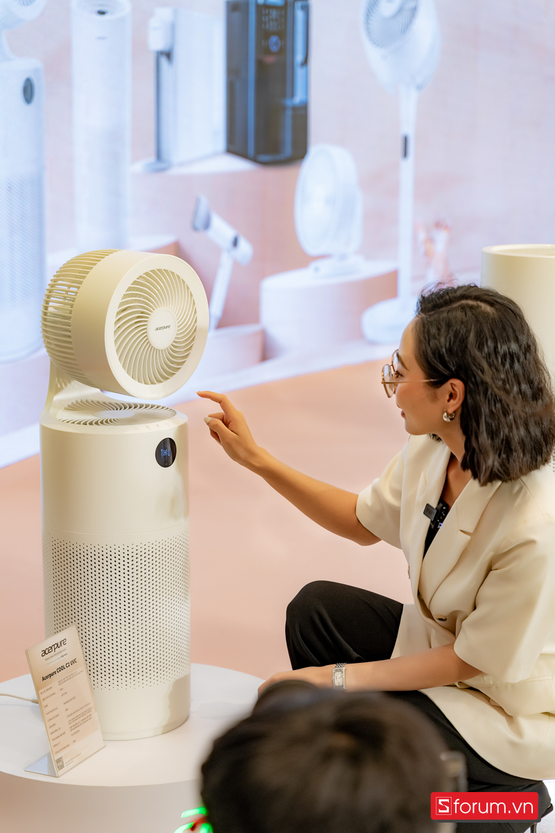 Acerpure COOL C2-UVC có thể đưa luồng gió xa đến 24m