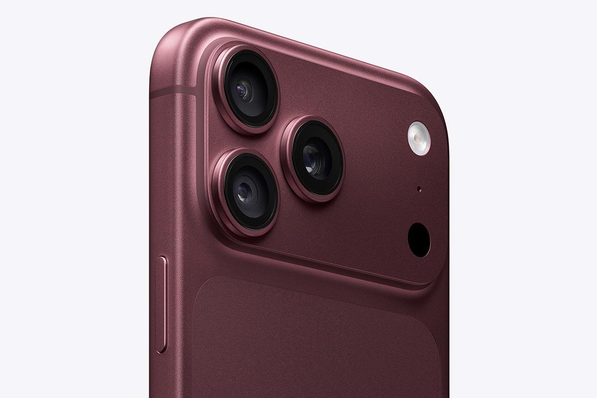Cận cảnh cụm camera thế hệ mới trên bộ đôi iPhone 18 Pro và iPhone 18 Pro Max. Ảnh: Apple.com