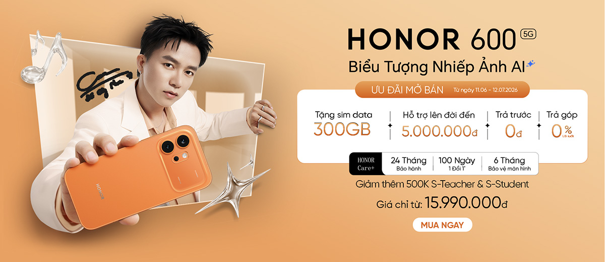 CellphoneS mở bán HONOR 600 5G