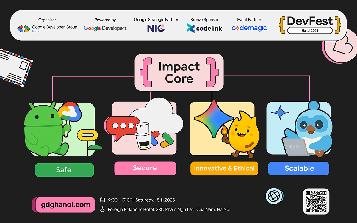 Các chủ đề được đề cập trong khuôn khổ DevFest